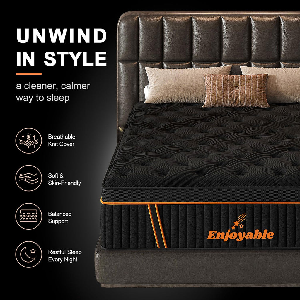 14 Inch Hybrid Full Size Mattress with Memory Foam & Pocket Springs L57664