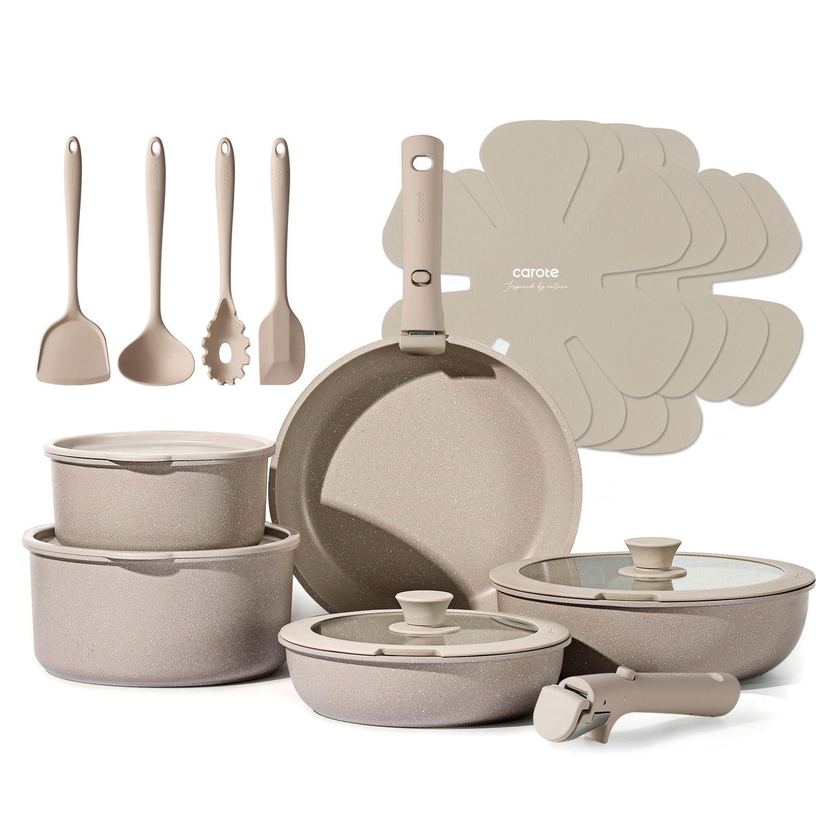 19 Pc Non Stick Cookware Set U738651