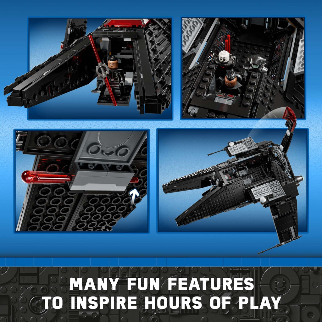 Buildable Toy Starship with Blue and Double-Bladed Red Lightsabers K33021