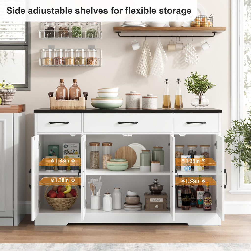 White Kitchen Buffet Sideboard Storage Cabinet Q9000