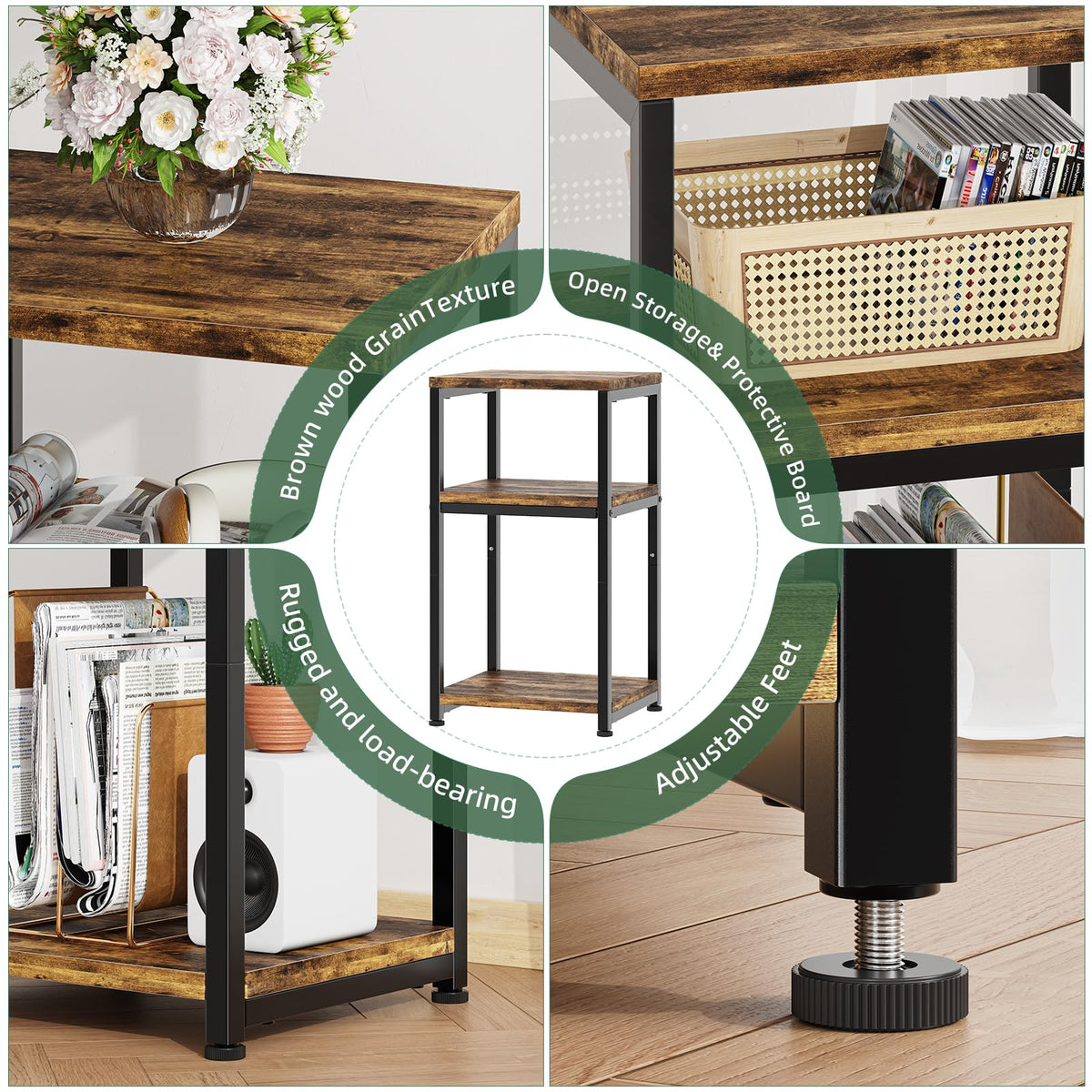 3 Tiers Shelf Side Table Y1541