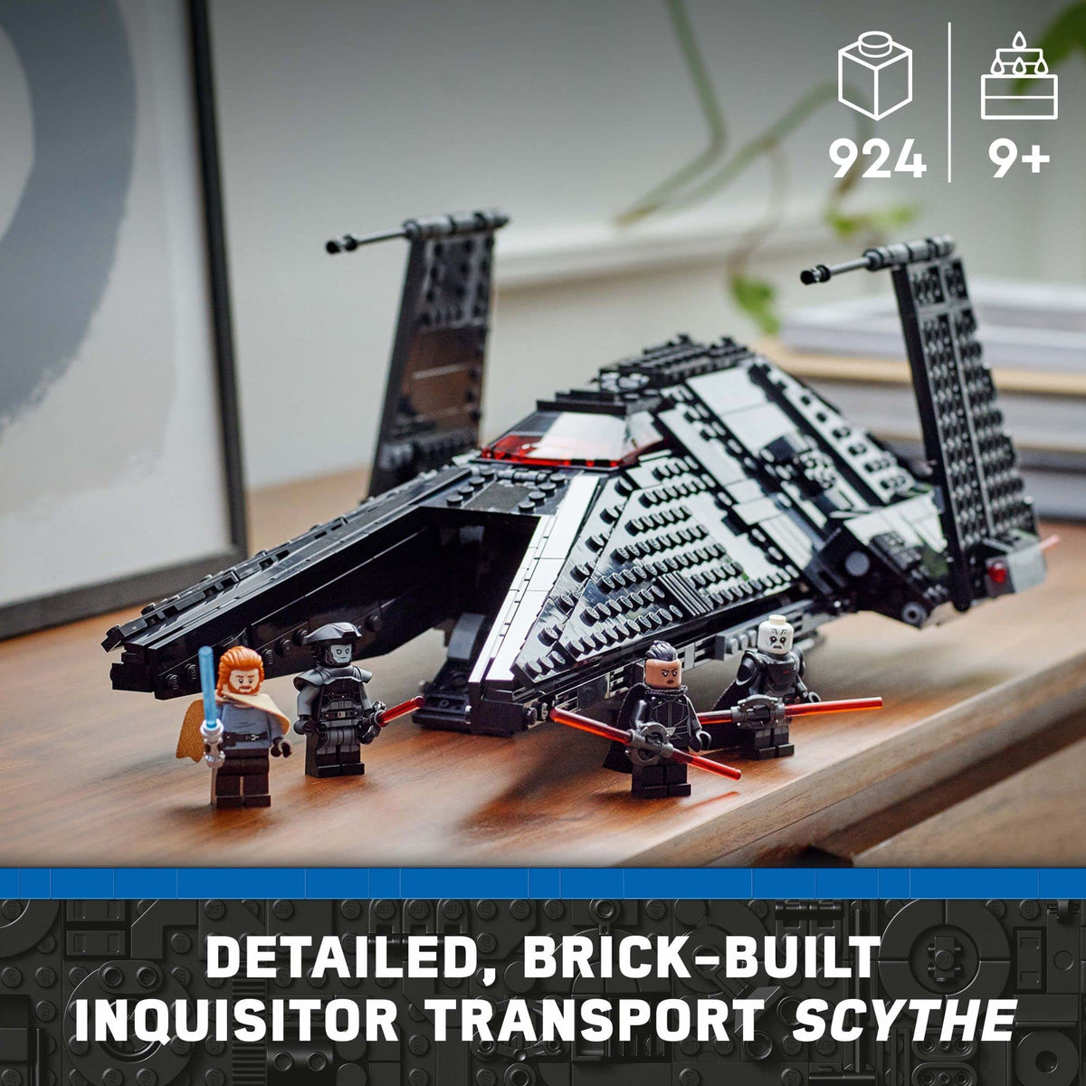 Buildable Toy Starship with Blue and Double-Bladed Red Lightsabers K33021