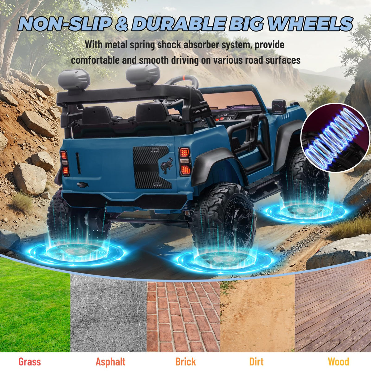 2 Seater 24V Electric Ride On Truck with Remote Control E696