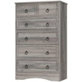 48'' Tall Grey 6 Drawer Dresser F392