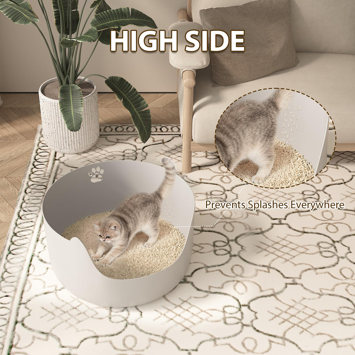 Large Low Entry Plastic Litter Pan I312