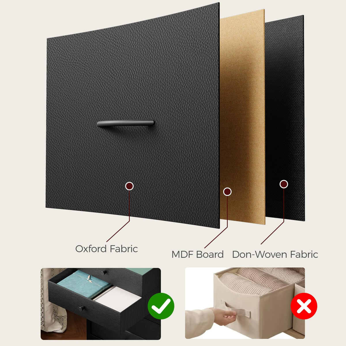 Black 5 Drawer Rolling File Cabinet with Wheels V2250