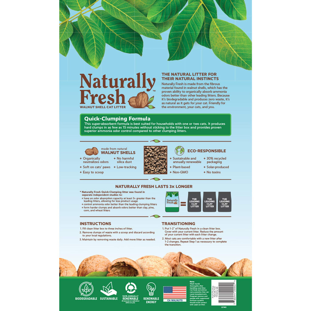 Unscented Walnut Shell Cat Litter 26 Lbs W373147