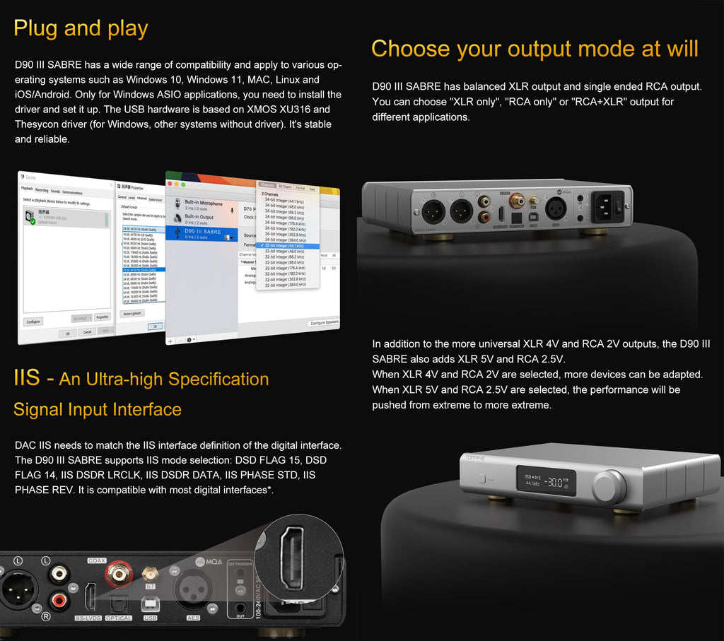 Black Desktop DAC Preamp B1856
