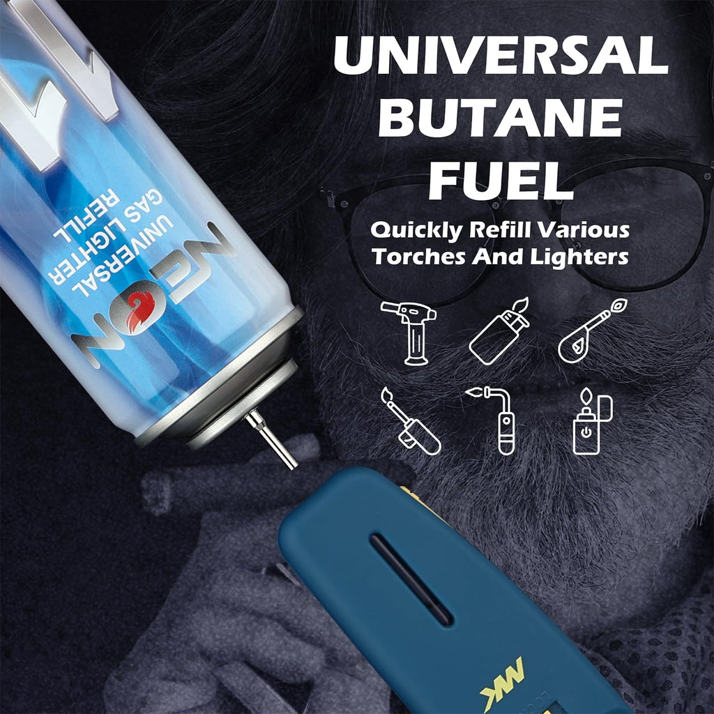 11X Ultra-Refined Butane Fuel 300ml with Metal Nozzle & 5 Adapters, 12 Cans B48773