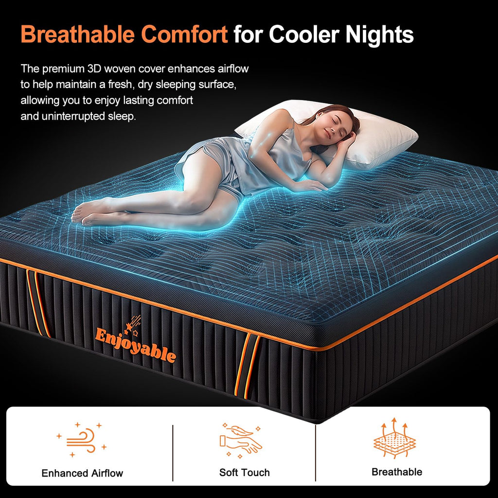 14 Inch Hybrid Full Size Mattress with Memory Foam & Pocket Springs L57664
