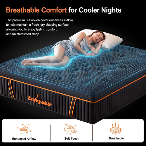 14 Inch Hybrid Full Size Mattress with Memory Foam & Pocket Springs L57664