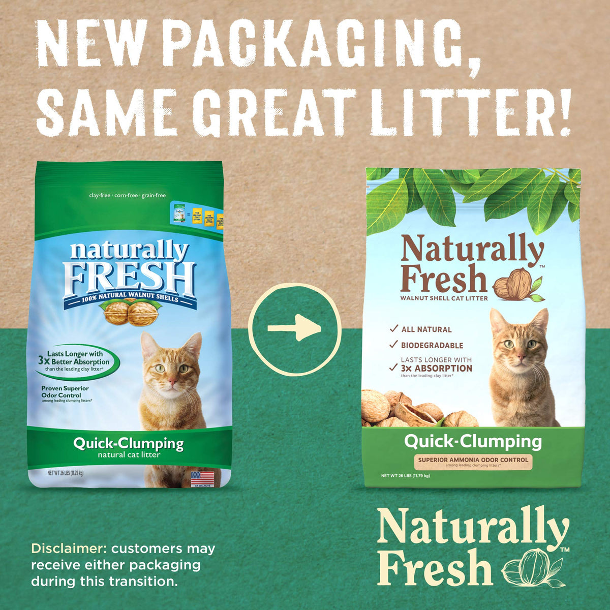 Unscented Walnut Shell Cat Litter 26 Lbs W373147