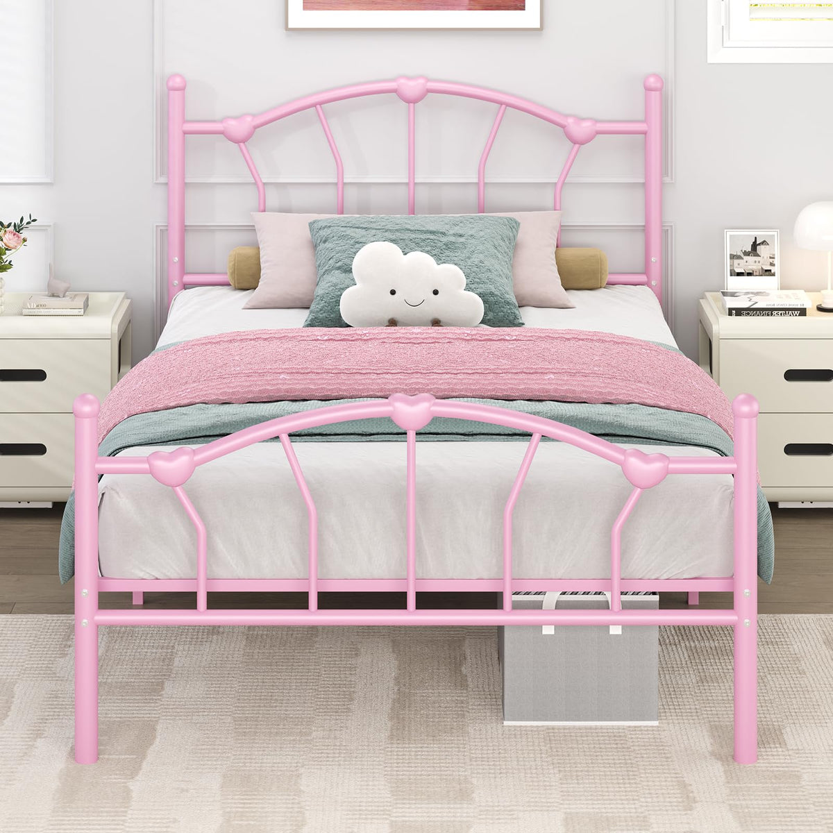 Twin Metal Platform Bed A2785