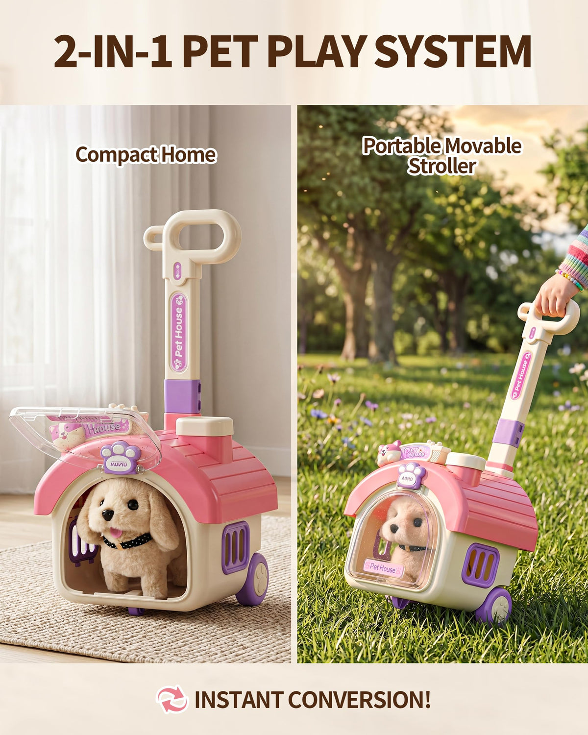 Dog Toy with Portable Puppy Stroller Z108854