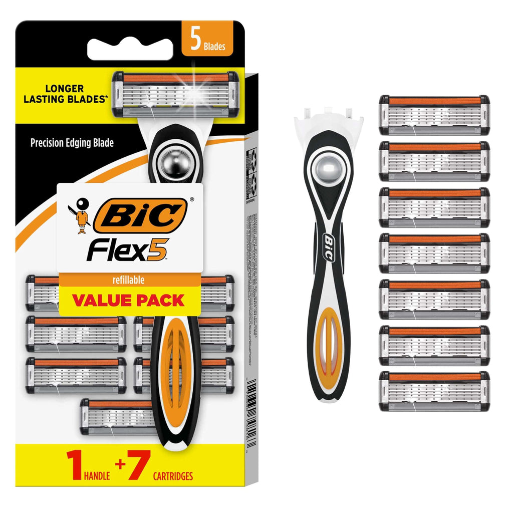 5-Blade Refillable Razors with 7 Cartridges S186