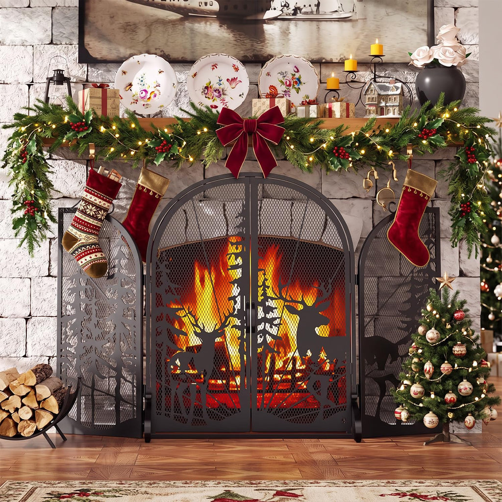 Fireplace Screen with Doors L7704