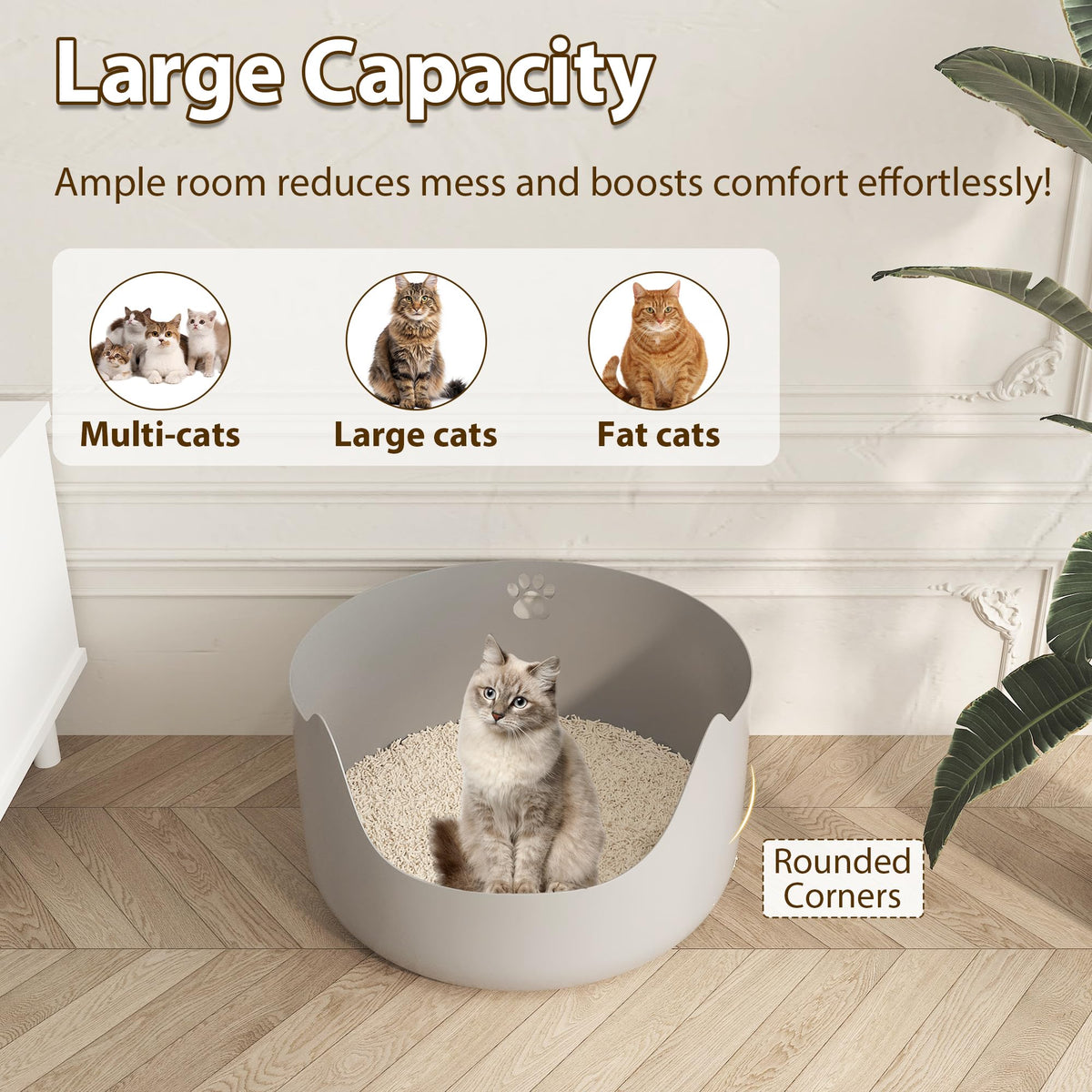 Large Low Entry Plastic Litter Pan I312