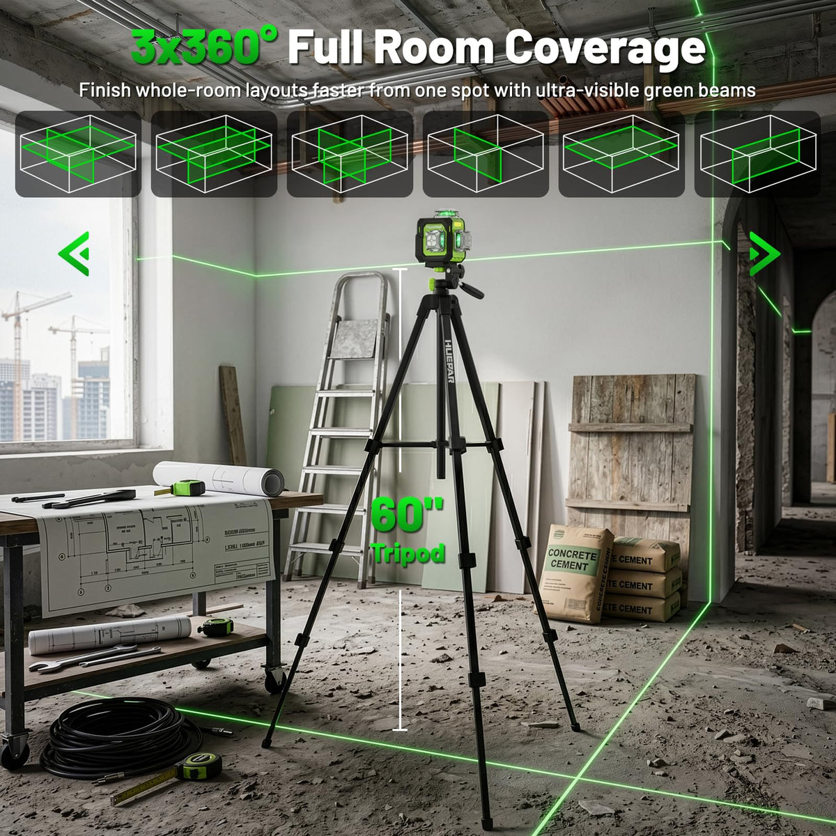 3D Laser Level 360° Self Leveling L561