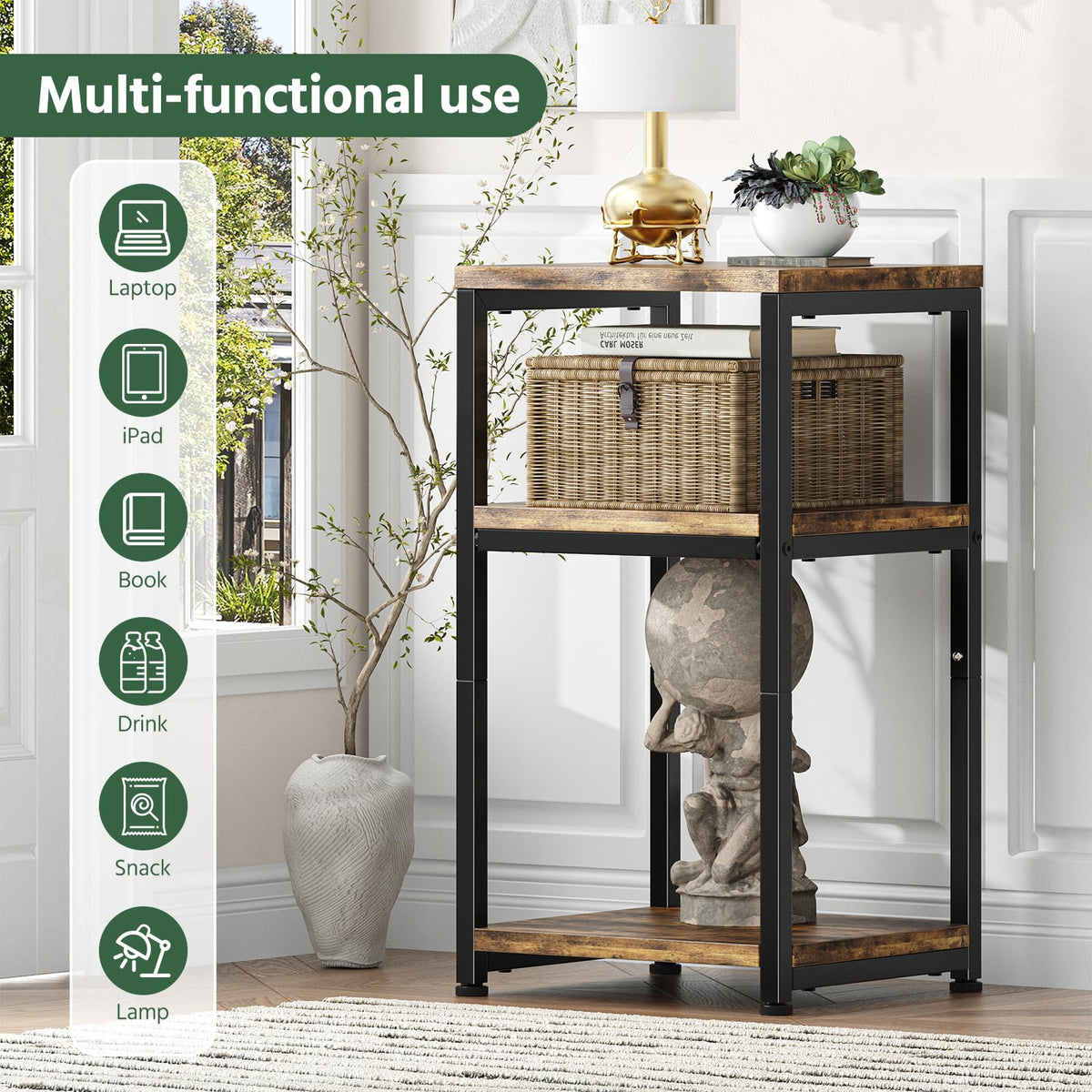 3 Tiers Shelf Side Table Y1541