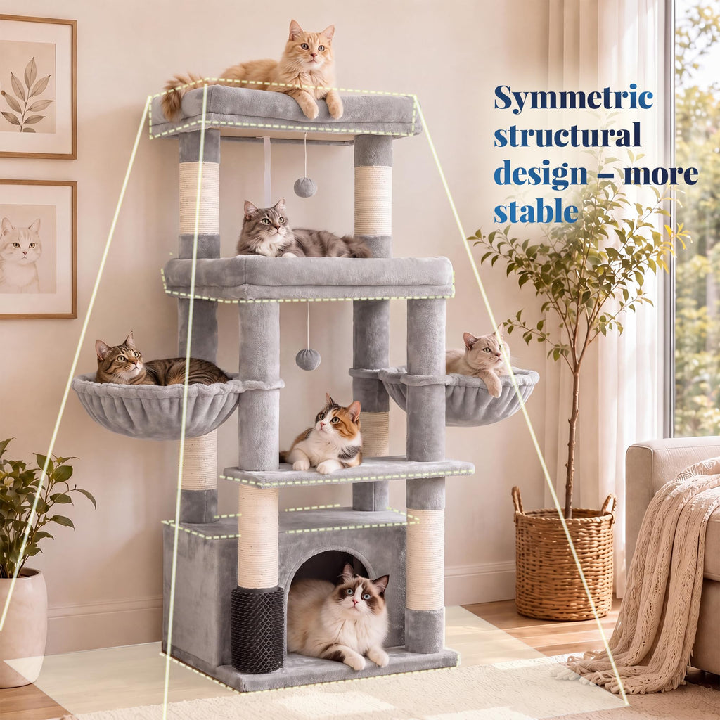 Cat Tree Tower with Extra Large Platform U59906