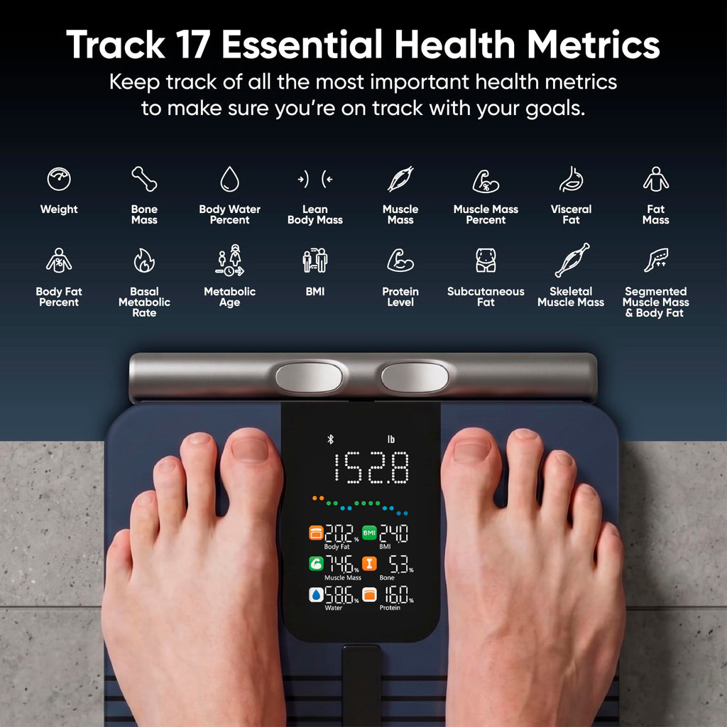 Bluetooth Smart Body Scale 400 lbs Black L449