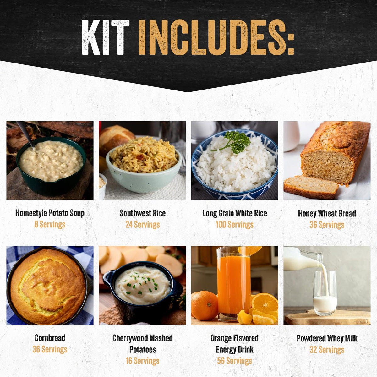 3-Month Emergency Food Supply 846 Servings N974