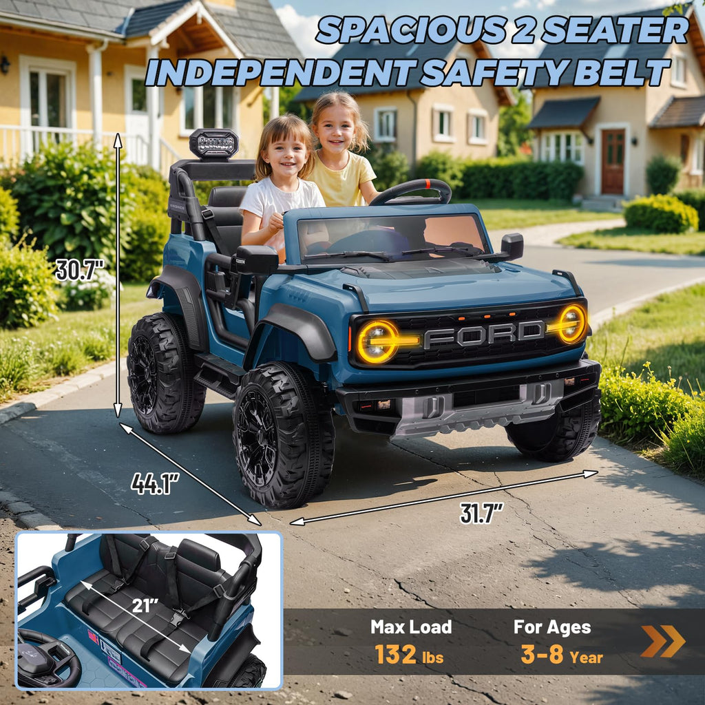 2 Seater 24V Electric Ride On Truck with Remote Control E696