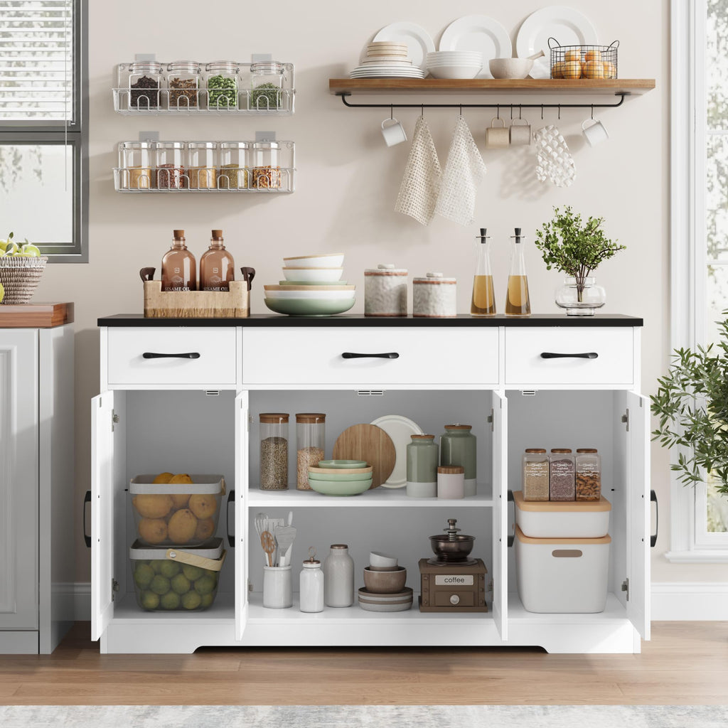 White Kitchen Buffet Sideboard Storage Cabinet Q9000