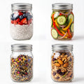 16 oz Clear Glass Mason Jars with Lids C145327