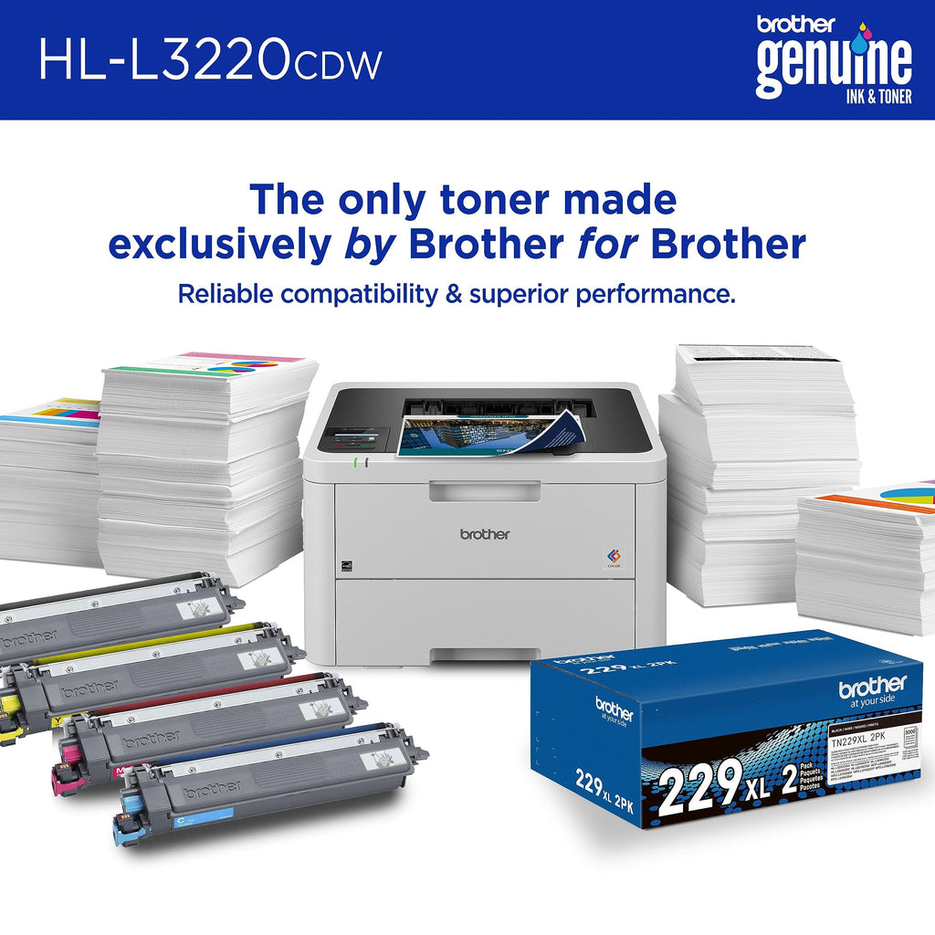 Color Laser Printer with Wireless Printing, Duplex, 250-Sheet Paper Tray E7253