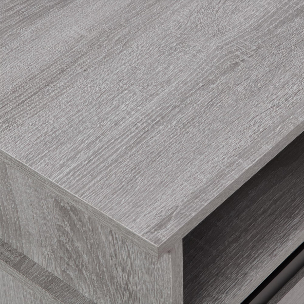 Grey Wood TV Stand with Sliding Barn Door N747