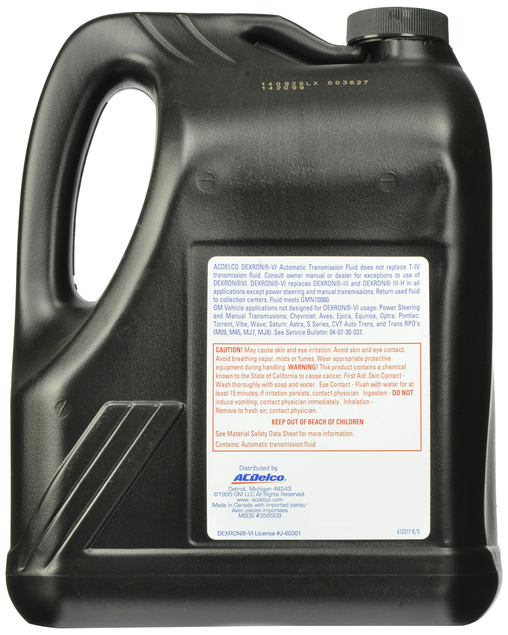 Dexron VI Automatic Transmission Fluid 1 gal R404