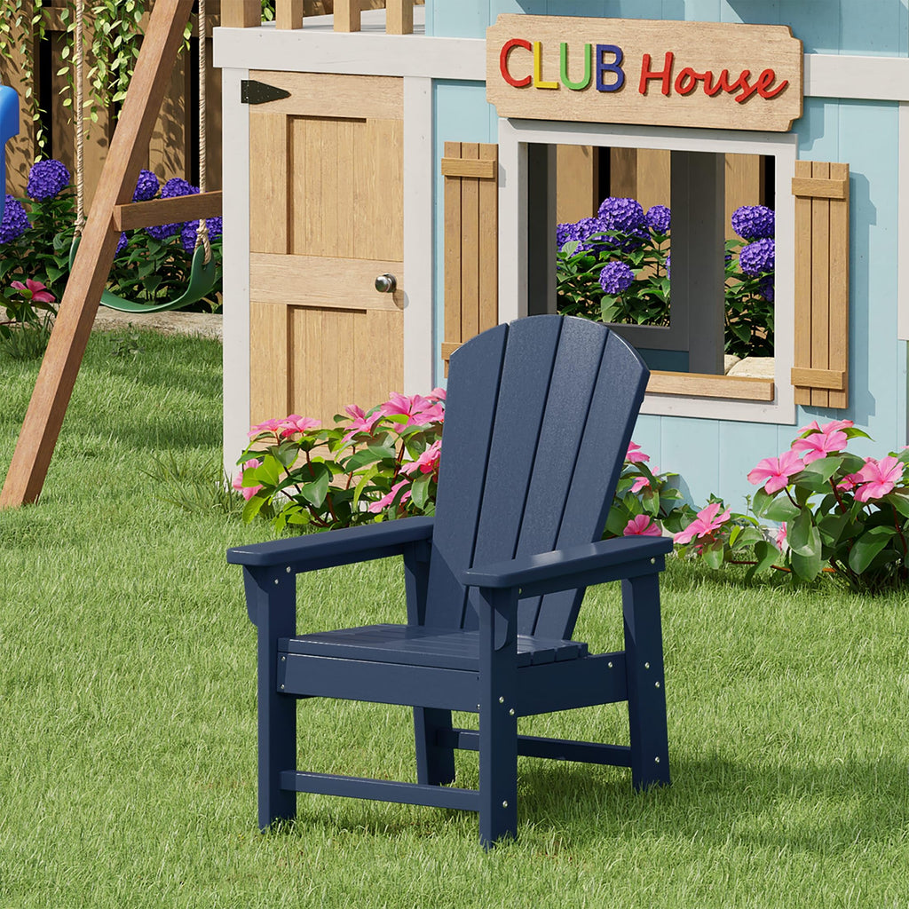 Navy Blue HDPE Adirondack Chair Z961078