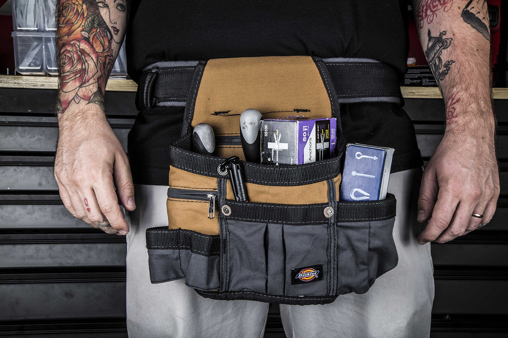 8-Pocket Padded Tool Belt Utility Pouch Adjustable 3-Inch Belt Canvas M450