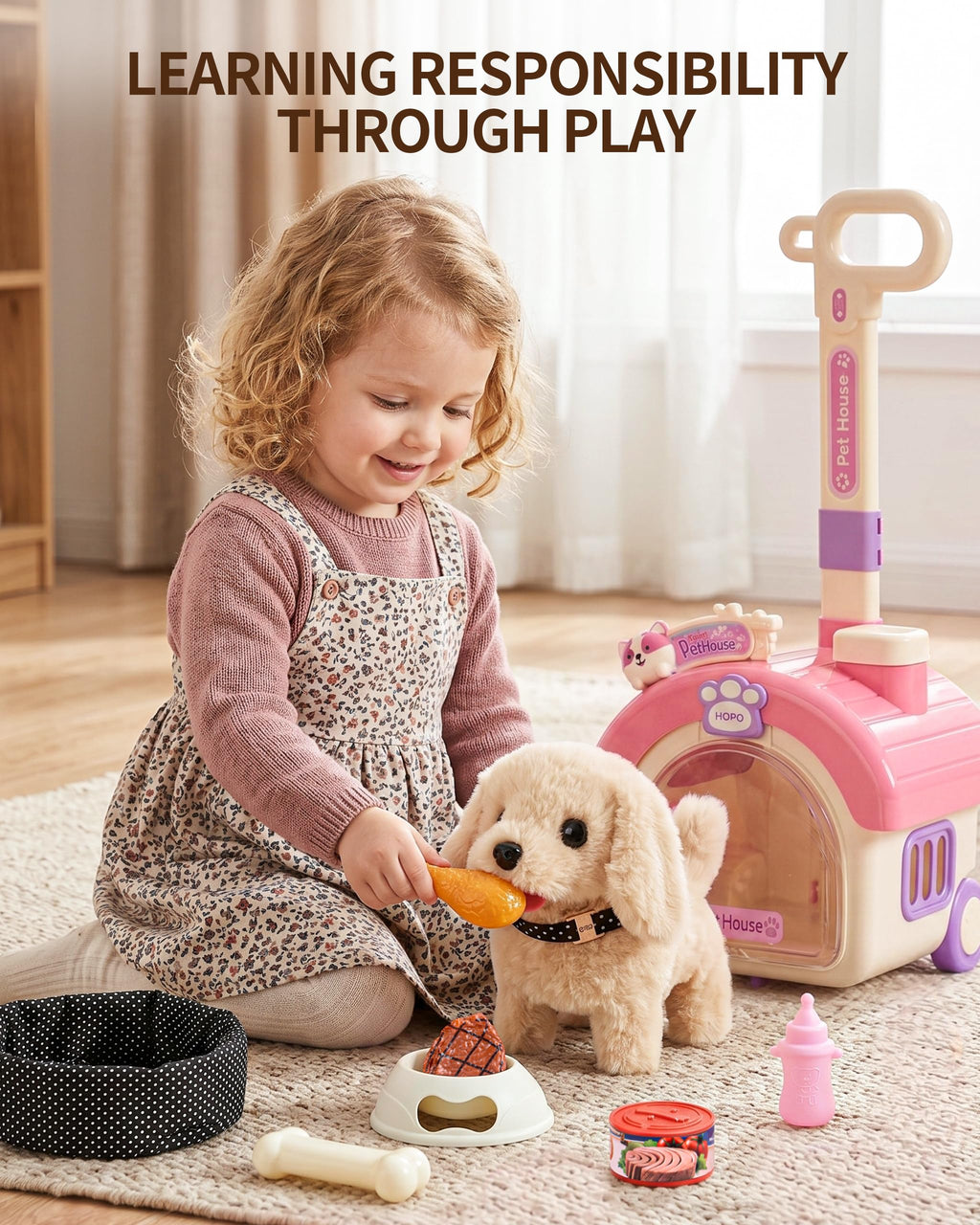 Dog Toy with Portable Puppy Stroller Z108854