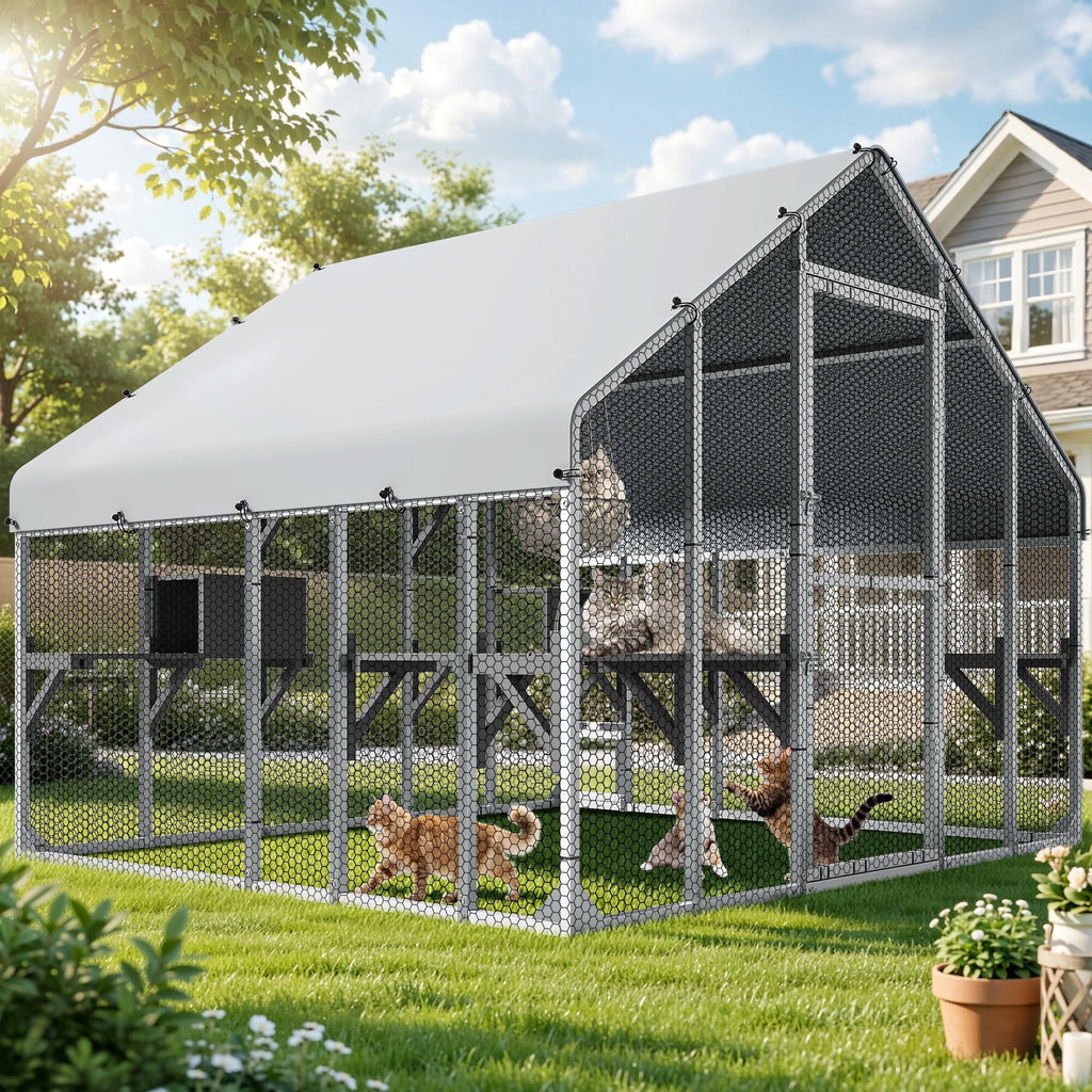 94 Inch Outdoor Cat Enclosure V499701