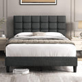 Full Size Upholstered Tufted Bed Frame with Headboard P6962