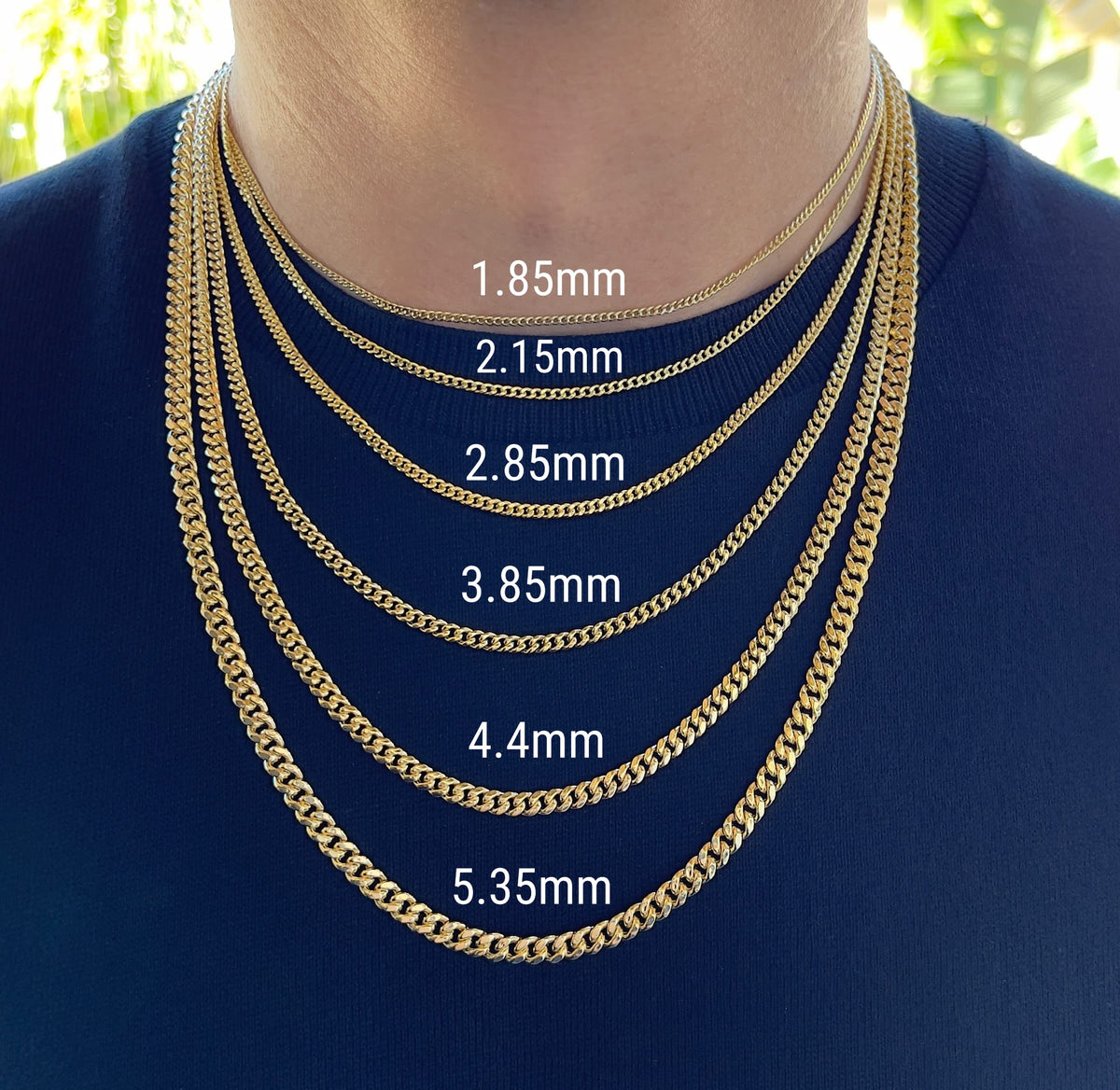 14K Yellow Gold Cuban Chain Necklace I624902