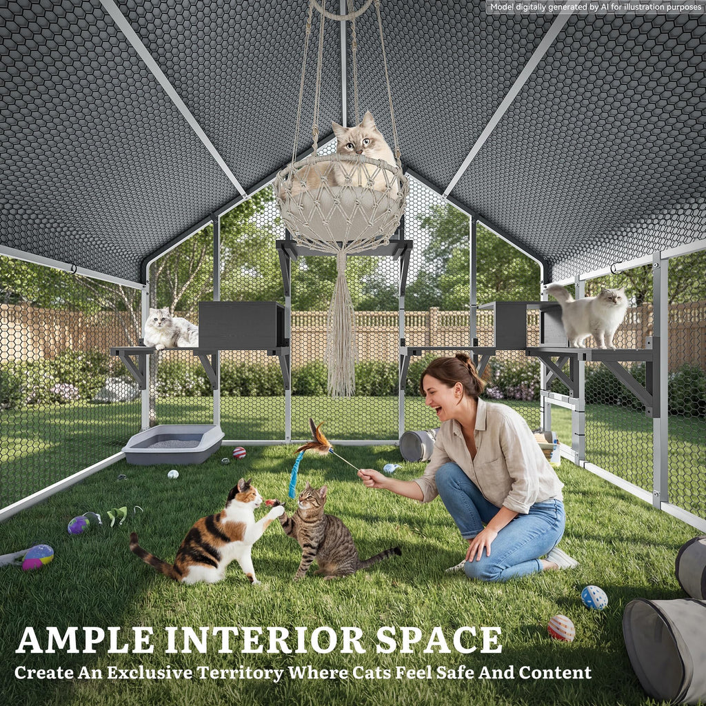 94 Inch Outdoor Cat Enclosure V499701