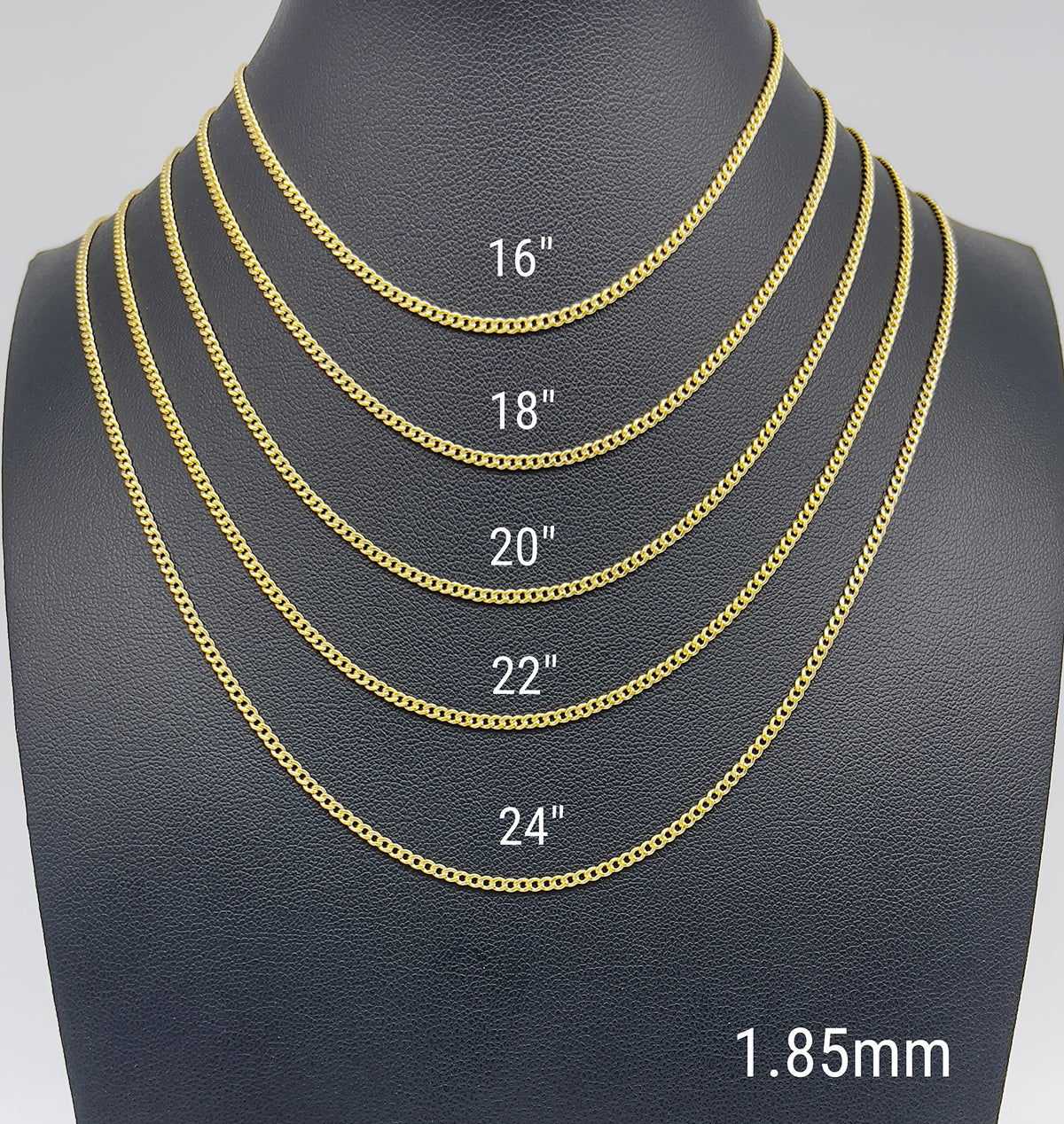 14K Yellow Gold Cuban Chain Necklace I624902